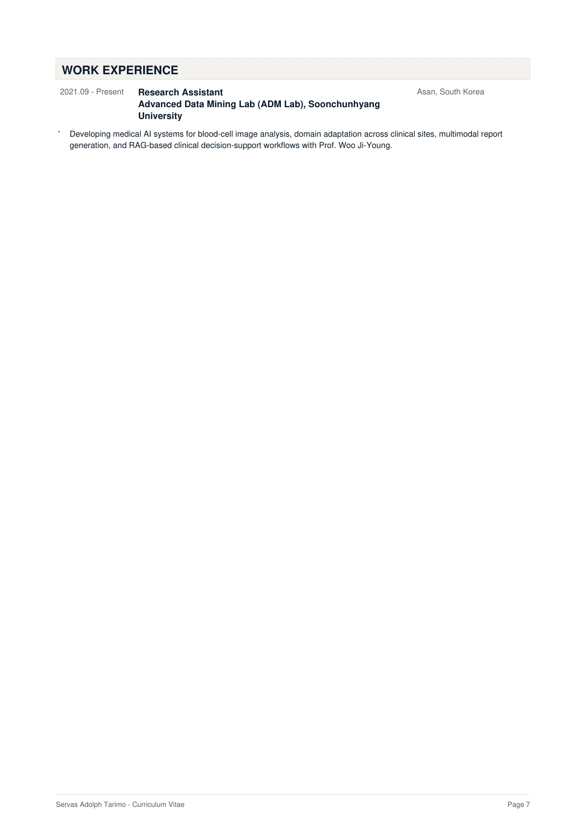 Curriculum vitae page 7